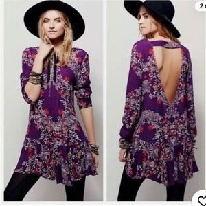 Free People Smooth Talker Floral Print Tunic